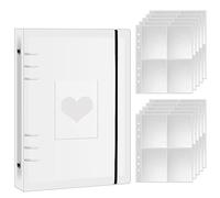 Hoxfly 3 Pulgada KPOP Photocard Titular, Álbum de Fotos Carpeta de Tarjetas, Album Fotos, Funda para Carpeta de Anillas A5, Photo Album Scrapbook, Photocard Holder Book, Portable Photo Álbum