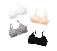 Hoxin Sujetador de algodón para niñas jóvenes, ropa interior transpirable para adolescentes, para entrenamiento deportivo de 8 a 16 años