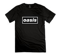 Hoxsin Oasis - Camiseta de manga corta para hombre (talla XXL), color negro