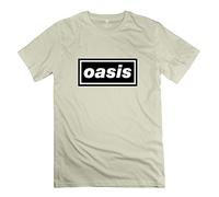Hoxsin Oasis - Camiseta para hombre (100% algodón), diseño con logo de la banda Oasis, talla XL