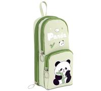 HOXSNII Estuche de Lápices Panda, Panda Estuche Escolar, Estuche Multifuncional con Cremallera, Bolsa de Cosméticos, Papelería de Gran Capacidad Porta lápices Útiles Escolares Papelería de Regalo-E