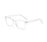 HoxzoDa Gafas Luz Azul para Ordenador Hombre Mujer, Gafas Pantalla Ordenador sin Graduar, Filtro Luz Azul para Gaming, Montura Transparente PC, Lentes AC Resistentes