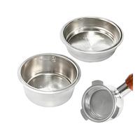 HoxzoDa Tazón De Filtro De Café Reutilizable Filtro 51 Mm(1 Taza + 2 Tazas) | 51 MM Filtro De Café De Acero Inoxidable, Filtro de Café Compatibles con Cafeteras Cecotec Ufesa Delonghi Breville