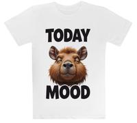 Hoy Carpincho Estado De Ánimo Zen Animal Camiseta Blanca para Niños Camiseta De Manga Corta para Niños Kids White tee Children Short Sleeve T-Shirt