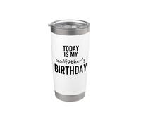 Hoy es el cumpleaños de mi padrino Mejor broma especial Vaso térmico de acero inoxidable de doble pared