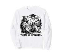 Hoy es Opcional Bear Cozy Lazy Days Introvertidos Sudadera