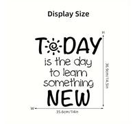 Hoy es para aprender . Adhesivo de pared con diseño artístico de sol y académico, removible, para oficina, , pasillo, decoración de pared para mesita de noche