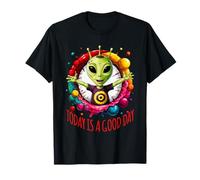 Hoy es un buen día - divertido verde Alien 1 - Fan Fun Camiseta