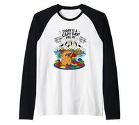 Hoy es un día de Capibara, Divertido Juego de Palabras de Capibara, Gaviota, Grito Antes de K Camiseta Manga Raglan