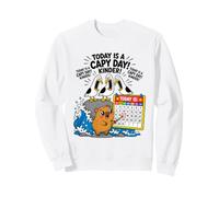 Hoy es un día de Capy, Divertido Juego de Palabras de Capibara, Gaviota, grita, más pequeño Sudadera