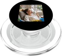 Hoy es un día de Limpieza de la casa con CoffeeDay Vibes PopSockets PopGrip para MagSafe