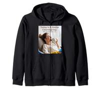 Hoy es un día de Limpieza de la casa con CoffeeDay Vibes Sudadera con Capucha