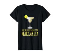 Hoy he quedado con Margarita - Cóctel Mexicano con Tequila Camiseta gráfica económica, Mujer, Negro, XL