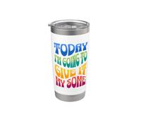 HOY LE VOY A DAR MI ALGUNOS - Sarcasmo Divertido Vaso térmico de acero inoxidable de doble pared