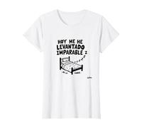 Hoy Me He Levantado Imparable... De La Cama Camiseta, Mujer, Blanco, XL