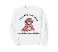 Hoy me quedo en casa Gato Introvertido Sudadera