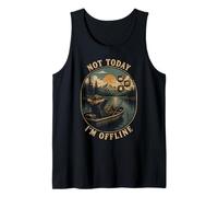 Hoy NO Estoy Offline Pesca Relajación Camiseta sin Mangas