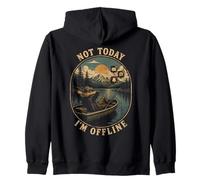 Hoy NO Estoy Offline Pesca Relajación Sudadera con Capucha