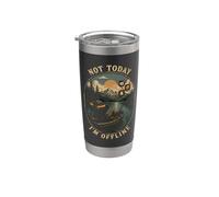 HOY NO Estoy Offline Pesca Relajación Vaso térmico de acero inoxidable de doble pared