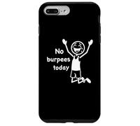 Hoy no Hay Burpees, Divertido burpé de Fitness con Figura de Palo para Gimnasio Carcasa para iPhone 7 Plus/8 Plus