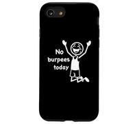 Hoy no Hay Burpees, Divertido burpé de Fitness con Figura de Palo para Gimnasio Carcasa para iPhone SE (2020) / 7/8