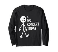 Hoy no Hay Concierto Fanático de la música Músico Amante de Manga Larga