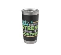 Hoy no me estresaré por los amantes de la radio aficionado Ham Radio Vaso térmico de acero inoxidable de doble pared
