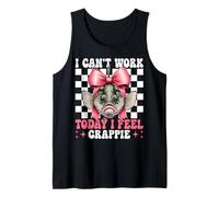 Hoy no Puedo Trabajar, me Siento como un pez Basura, una Chica pescadora de cangrejos Camiseta sin Mangas