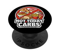 Hoy no Son carbohidratos, Divertida Broma para fanáticos de la Dieta cetocetogénica carnívora PopSockets PopGrip Adhesivo