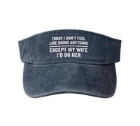 Hoy No Tengo Ganas De Hacer Nada Excepto Estar con Mi Esposa. Visera Deportiva Gorras Deportivas Superior Vacía Ajustable Visera Sombrero para Adultos Beisbol Ciclismo