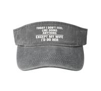 Hoy No Tengo Ganas De Hacer Nada Excepto Estar con Mi Esposa. Visera Deportiva Viseras Superior Vacía Ajustable Visera Sombrero para Senderismo Exteriores Correr