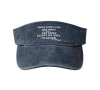 Hoy No Tengo Ganas De Hacer Nada Excepto Estar con Mi Esposa. Visera Sombrero Gorra Visor Protección UV Unisex Visera Deportiva para Deportes Golf Adultos