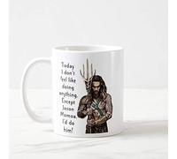 Hoy No Tengo Ganas De Hacer Nada Excepto Momoa Taza Con Asa Taza De Café Cerámica Tazas Para Capuchino Leche Hogar 330Ml