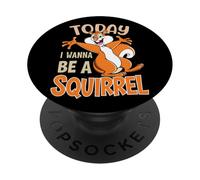 Hoy Quiero Ser Una Ardilla Diversión PopSockets PopGrip Adhesivo