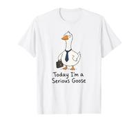 Hoy Soy un Ganso Serio, Divertido compañero de Trabajo de Oficina, Humor Laboral Camiseta gráfica económica