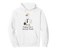 Hoy Soy un Ganso Serio, Divertido compañero de Trabajo de Oficina, Humor Laboral Sudadera con Capucha