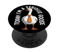 Hoy Soy un Ganso Serio, Divertido Juego de Palabras de Ganso y Ganso PopSockets PopGrip Adhesivo