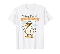 Hoy soy un ganso serio divertido pato dibujos animados ganso amantes Camiseta