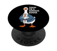 Hoy Soy un Ganso Serio, Ganso Divertido PopSockets PopGrip Adhesivo