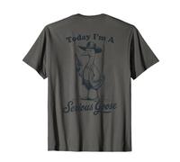 Hoy soy un ganso serio y divertido ganso vaquero Camiseta