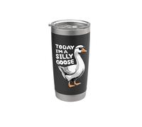 Hoy soy una gallina tonta Duck Funny Tonly Goose Vaso térmico de acero inoxidable de doble pared