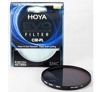 Hoya 55mm EVO SMC Polarizador Circular Super Multi-Coated Slim Frame Glass Filter, negro