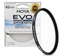Hoya EVO antiestático Pantalla Filtro - 62 mm - Filtro de Polvo/Manchas/Repelente al Agua, Perfil bajo Marco