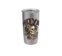 Hoya Vine esqueleto planta gótica botánica Cottagecore Vaso térmico de acero inoxidable de doble pared