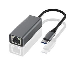 HOYAWU Adaptador USB C a Ethernet, USB C portátil de 1 Gbps a RJ45, Plug and Play, adaptador Ethernet compatible con MacBook Pro/Air, iPad Pro, iPhone 17 Pro/Max, Galaxy S23/S9, XPS, Chromebook