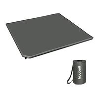 Hoybell - Tapete para bebé compatible con parque infantil de 50 x 50 pulgadas, colchón autoinflable con funda de transporte, portátil y cómodo, color gris oscuro