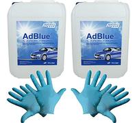 Hoyer AdBlue® 2 recipientes de 10 L, incluye vertedor + 2 pares de guantes de nitrilo desechables