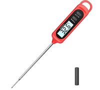 hoyiours Termómetro Cocina de Lectura Instantánea en 3 Segundos Termómetros Alimentos Digital con Sonda Larga para Carne, BBQ, Comida, Horno, Liquidos, Aceite, Agua