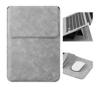 HoYiXi 14'' Funda Estuche para Portátiles Bolsa con Soporte para Mac Book Pro 14 2021/ASUS Vivobook 14/HP Pavilion X360/IdeaPad 14/Huawei Matebook 14'' & 13,3-14" DELL Acer Laptop Sleev,Gris Claro