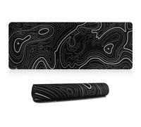 HoYiXi Alfombrilla ratón XXL 800 x 300 x 3 mm, Mouse Pad con Superficie Suave y Base de Goma Antideslizante,Mouse Mat de Oficina y para Gaming en casa, 800 x 300 x 3 mm,Negro